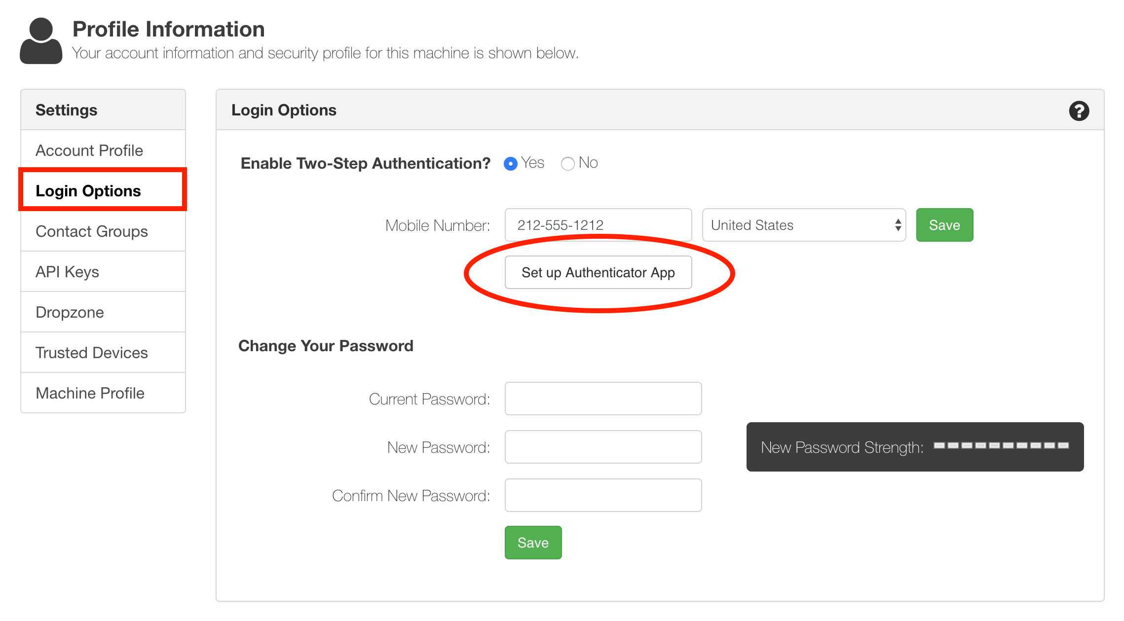 Authenticator Setup