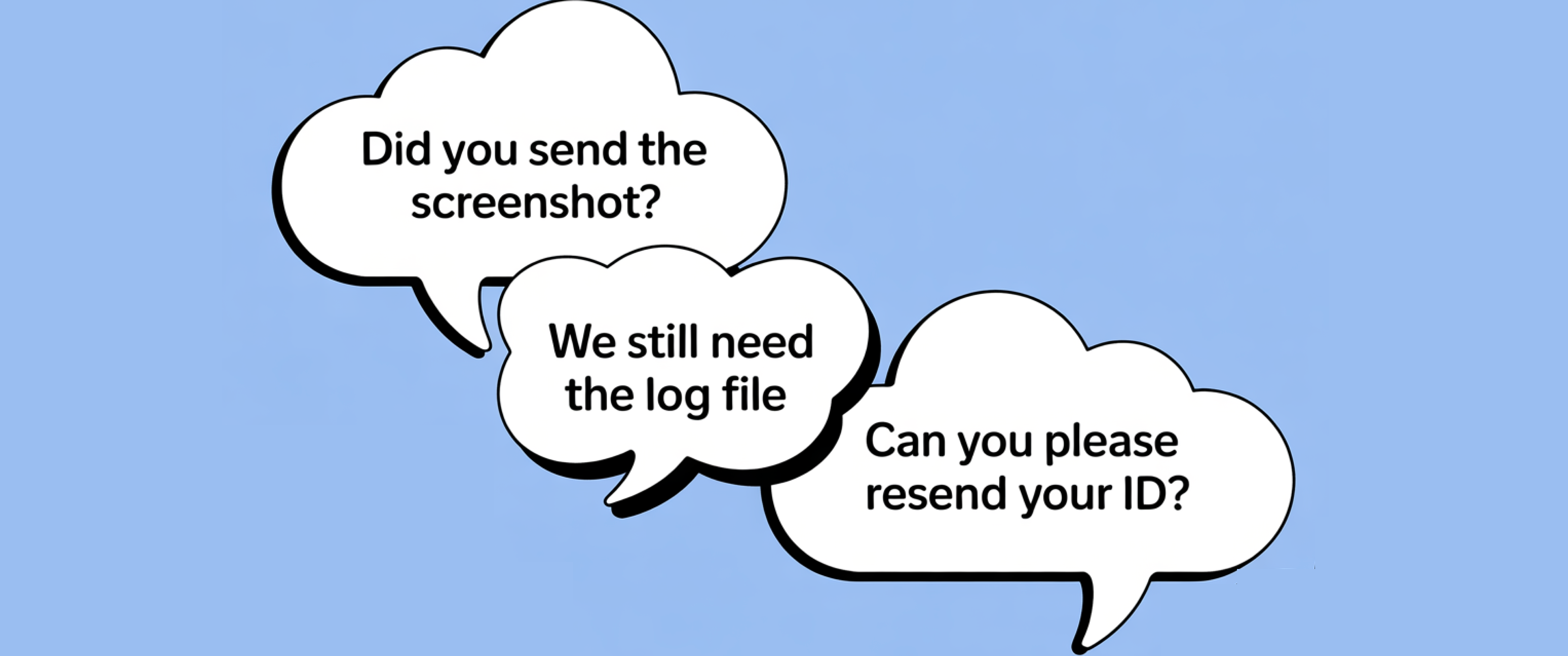 Cloud speech bubbles