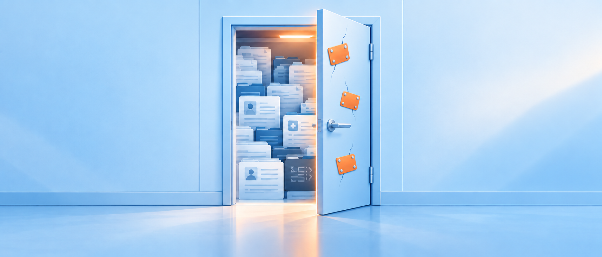 Open Archive Door with Three Repairs