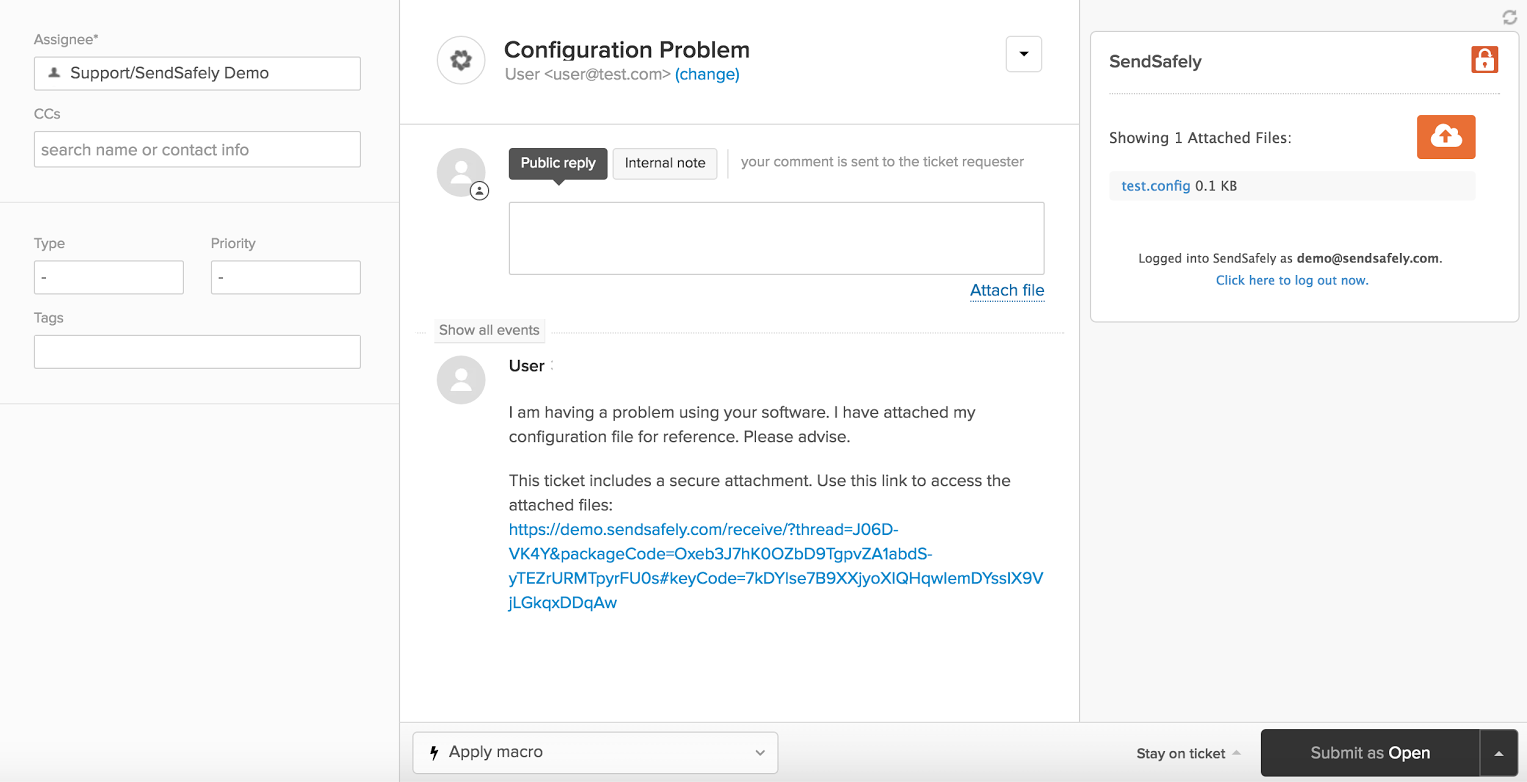 SendSafely & Zendesk: Securing your Support Workflow